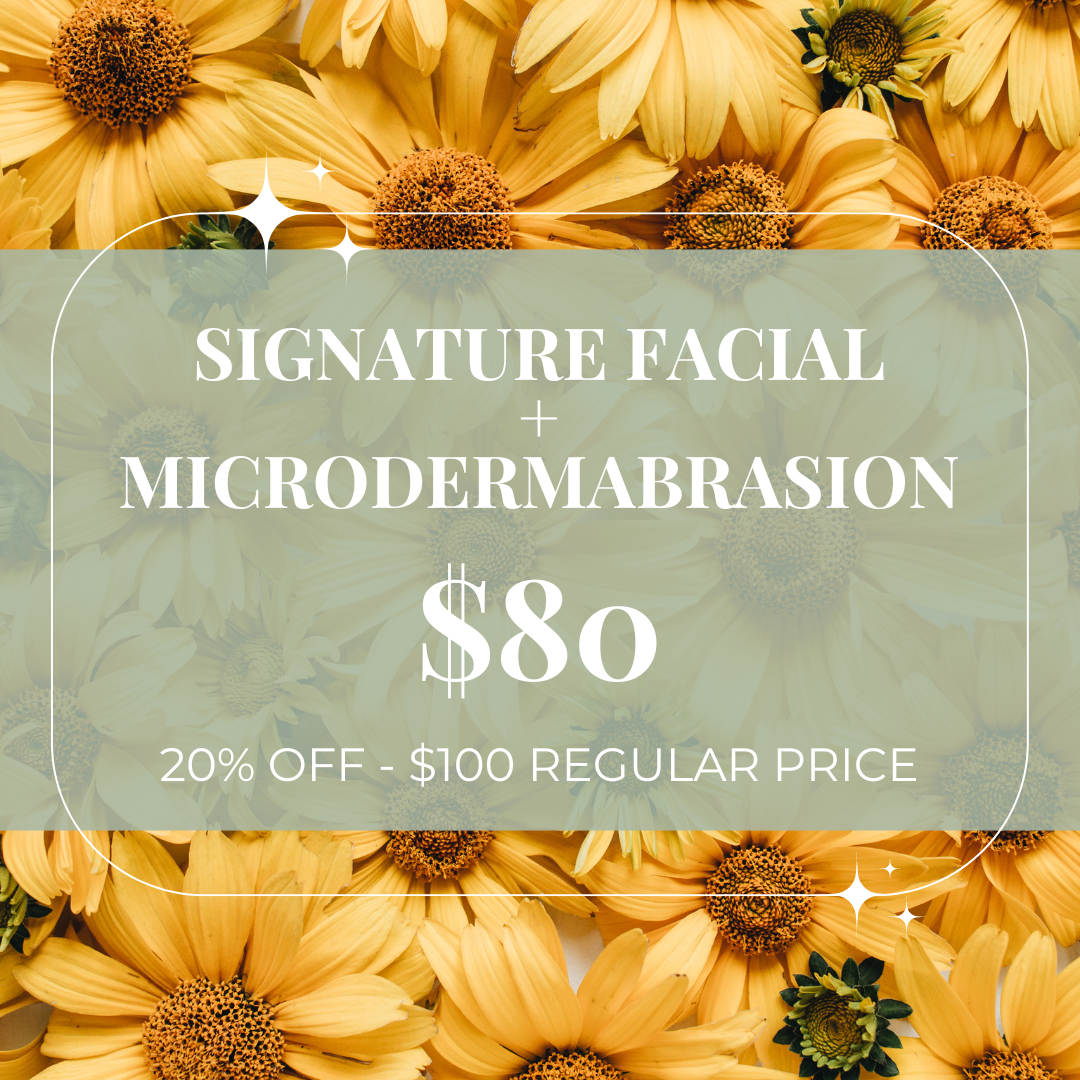 May Microderm and Facial 20% off.